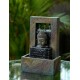 fontaine bouddha tête cascade